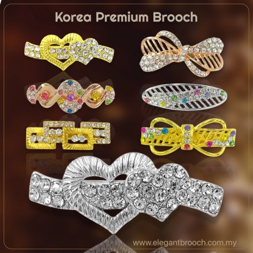 Elegant Brooch 1pc Kerongsang Bahu Eksklusif Pin Tudung Muslimah Korea Premium Brooch Bahu