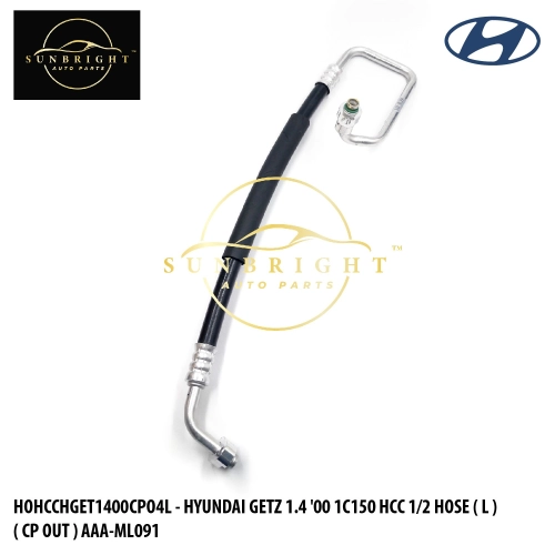 HOHCCHGET1400CPO4L - HYUNDAI GETZ 1.4 '00 1C150 HCC 1/2 HOSE ( L ) ( CP OUT ) AAA-ML091