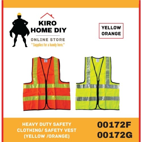 Heavy Duty Safety Clothing/ Safety Vest (Yellow /Orange) - 00172F/ 00172G  Selangor, Malaysia, Kuala Lumpur (KL), Shah Alam Supplier, Suppliers,  Supply, Supplies | Kiro Home DIY Sdn Bhd