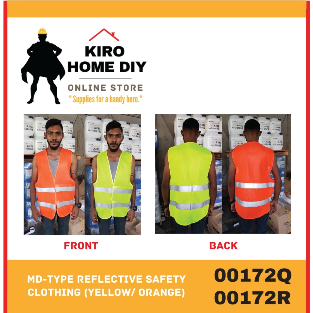 MD-Type Reflective Safety Clothing (Yellow/ Orange) - 00172Q/ 00172R