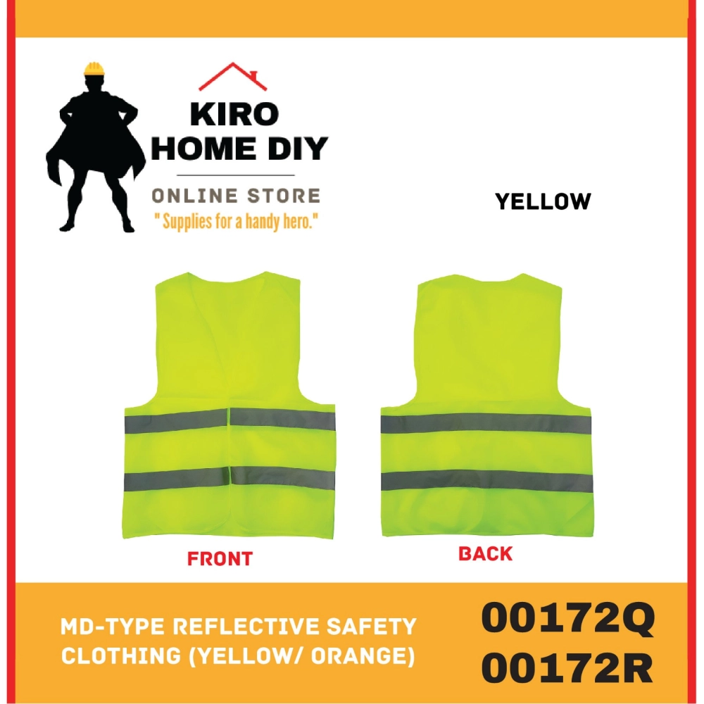 MD-Type Reflective Safety Clothing (Yellow/ Orange) - 00172Q/ 00172R