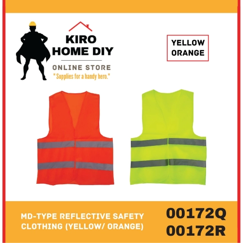 MD-Type Reflective Safety Clothing (Yellow/ Orange) - 00172Q/ 00172R
