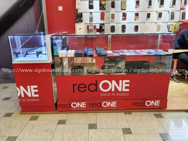 red one shopping mall booth signage signboard at kepong shah alam puchong damansara klang kuala lumpurb Papan Tanda Timbul Di Pusat Beli-Belah Selangor, Malaysia, Kuala Lumpur (KL) Pembuat, Pebekal, Pemasangan | Great Sign Advertising (M) Sdn Bhd