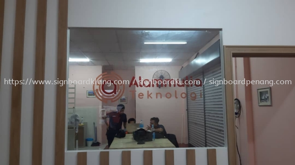 company glass sticker printing indoor signage signboard at damansara puchong cheras kuala lumpur shah alam Stiker Kaca Kuala Lumpur (KL), Malaysia Pembinaan, Pasang, Pembekal | Great Sign Advertising (M) Sdn Bhd