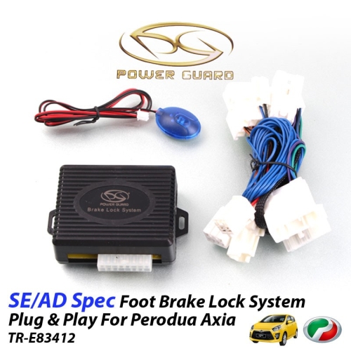 Power Guard SE/AD-Spec Foot Brake Lock System (Plug & Play) for Perodua Axia - TR-E83412