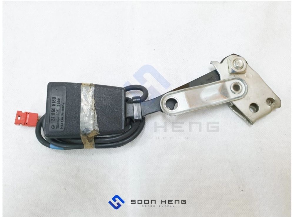 Mercedes-Benz W124 and S124 - Front Left Seat Belt Fastener (Original MB)