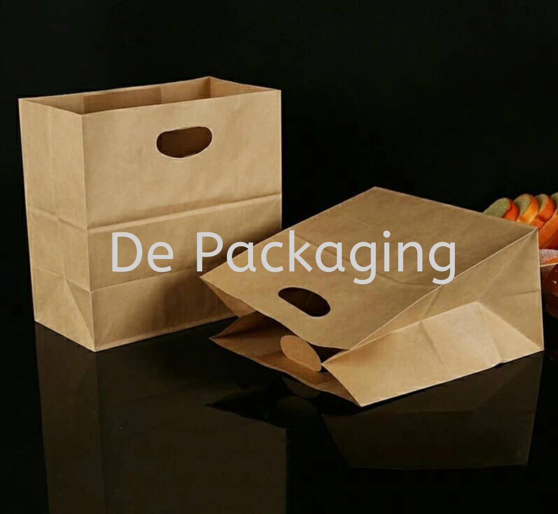 Brown Paper Bag D-cut handle