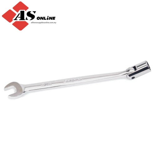 SNAP-ON 7/16" 12-Point SAE Flank Drive Flex Head/ Open-End Combination Wrench / Model: FHO14B