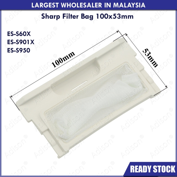 Code: 33318 Sharp W53mm x L100mm Filter Bag For ES-S60X / ES-S901X / ES-S950 Filter Bag / Magic Filter Washing Machine Parts Melaka, Malaysia Supplier, Wholesaler, Supply, Supplies | Adison Component Sdn Bhd