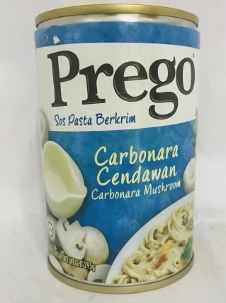 PREGO CARBONARA MUSHROOM 295G  意大利面 蘑菇白酱