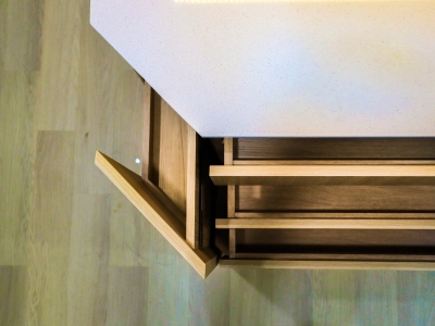 Kitchen Cabinets Modern White & Wood Interior Design Ideas-Renovation-Residential- 8 Scape Perling Johor Bahru