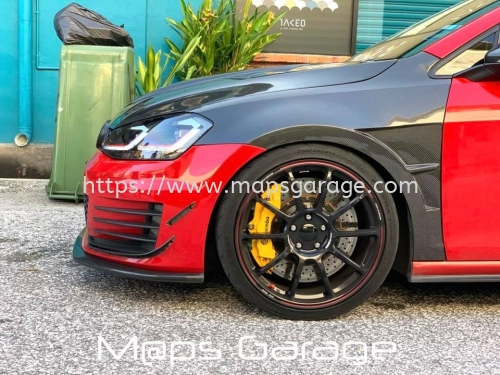 Volkswagen VW Golf MK7 GTI Carbon Fender and Carnard