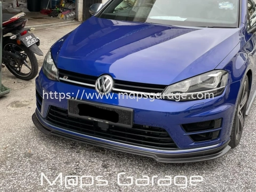 Volkswagen VW Gold MK7 R Revosport Carbon Front Lips