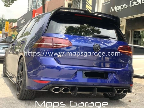 Volkswagen VW Gold MK7 R Maxton Carbon Diffuser