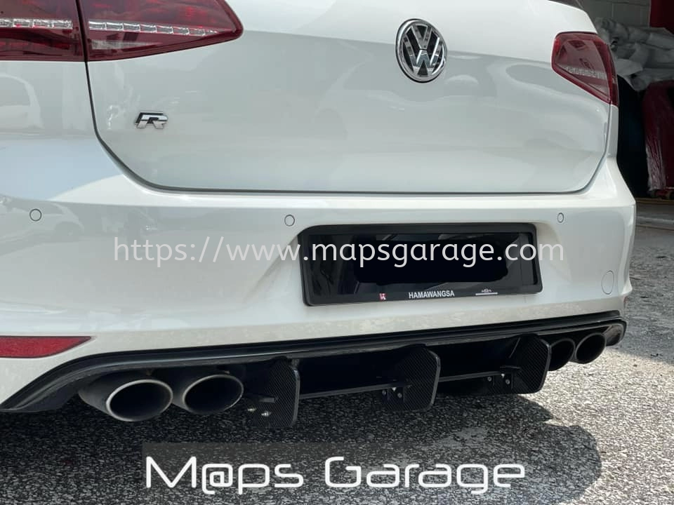 Volkswagen VW MK7 R Maxton Carbon Diffuser