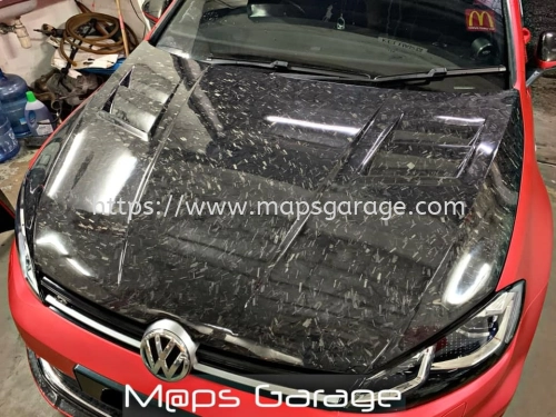 Volkswagen VW Gold MK7 R Aspec Forged Carbon Bonnet