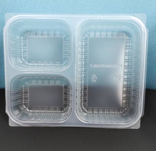 Disposable Compartment PP Lunch Box (Tray + Lid) FOOD PACKAGING Selangor, Malaysia, Kuala Lumpur (KL), Shah Alam Supplier, Distributor, Supply, Supplies | CSY PACKAGING SERVICES