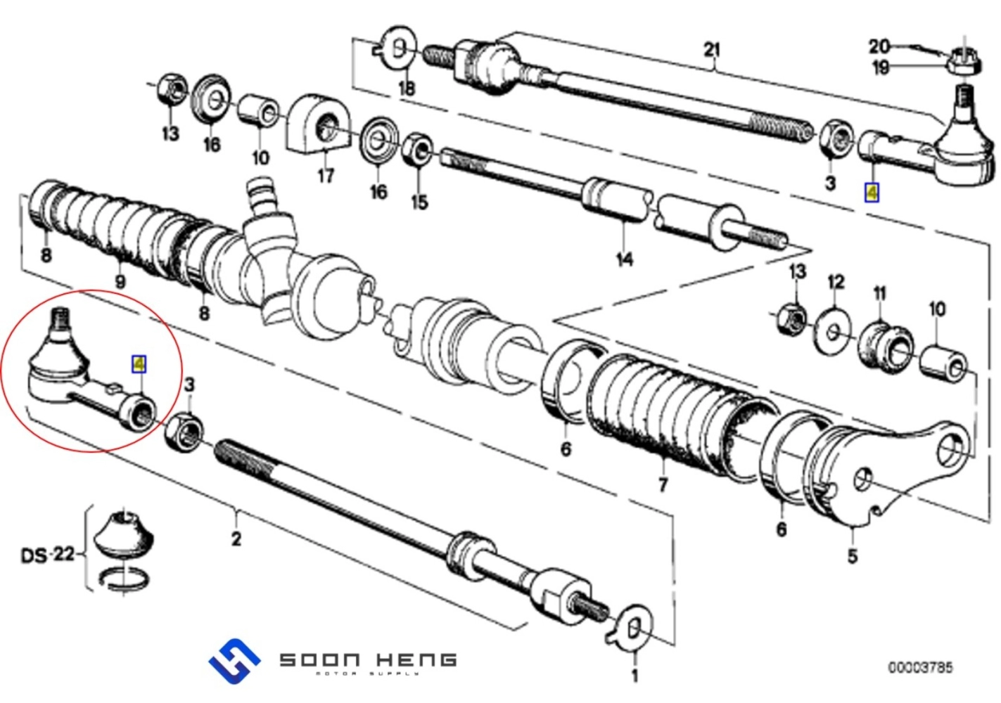 BMW E21 - Left/ Right Tie Rod End Ball Joint (FEBI)