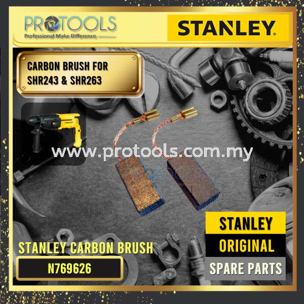 STANLEY N769626 CARBON BRUSH FOR SHR243,SHR263K STANLEY SPARE PARTS  Johor Bahru (JB), Malaysia, Senai Supplier, Suppliers, Supply, Supplies | Protools Hardware Sdn Bhd