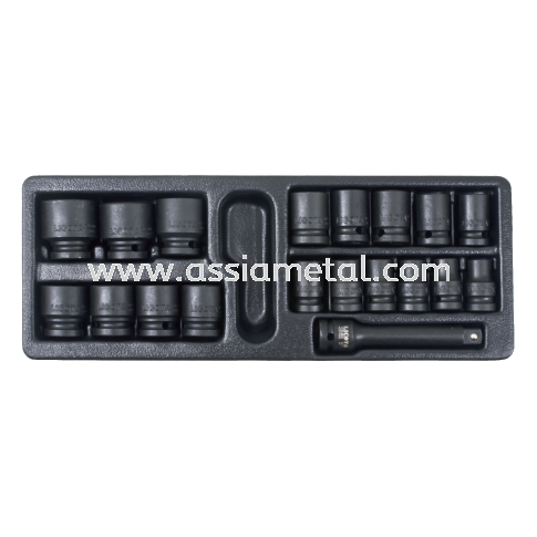 LICOTA ACK384022 1/2" Dr Impact Socket Set ( 19Pcs ) Licota Hand Tools Johor Bahru, JB, Malaysia Supply Supplier Suppliers | Assia Metal & Machinery Sdn Bhd