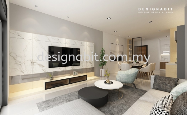 PARKVIEW RESIDENCES IPOH TV CABINET + DINING AREA SET + DISPLAY CABINET + SOFA & COFFEE TABLE  ܹԢ   Design, Service | DESIGNABIT INTERIOR DESIGN AND CONSTRUCTION