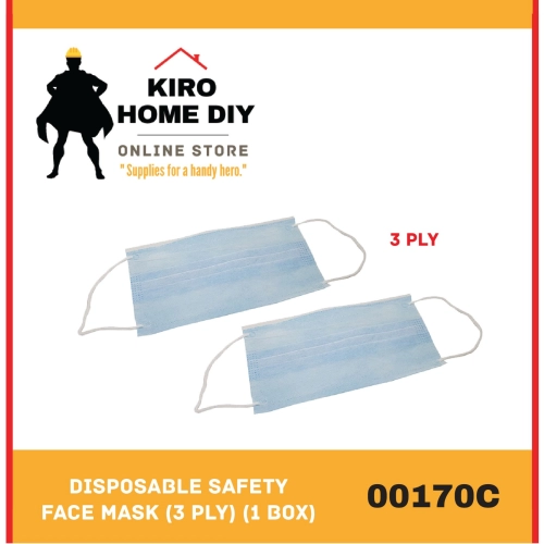Disposable Safety Face Mask (1 Box)(3 PLY) - 00170C