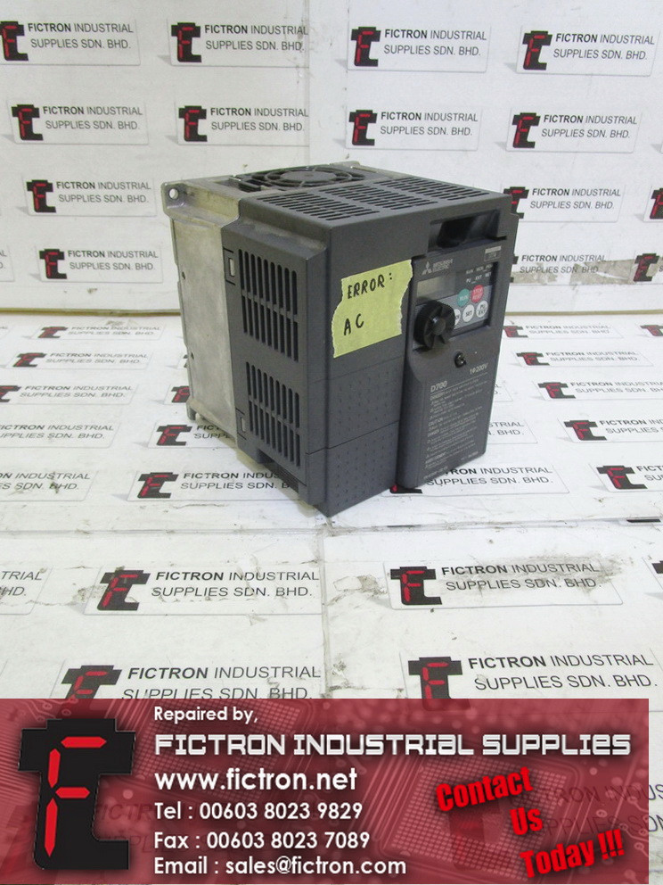 FR-D720S-100-E8 FRD720S100E8 MITSUBISHI ELECTRIC AC Inverter Drive Repair Malaysia Singapore Indonesia USA Thailand