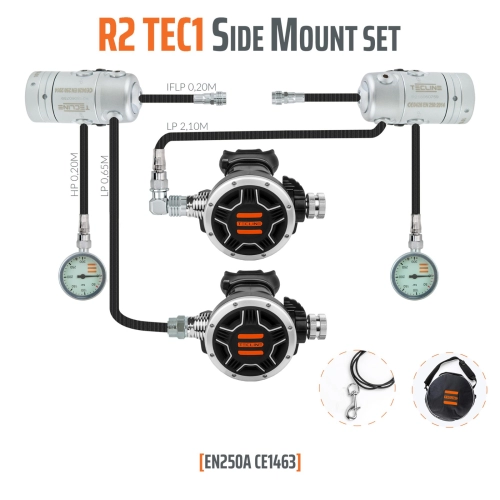 Tecline R2 Tec 1 Side mount set 
