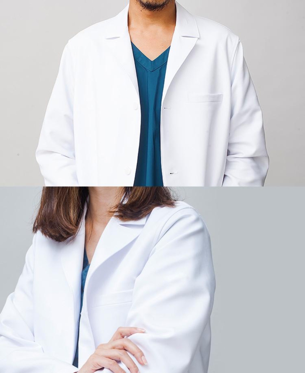 Labcoat Straight Cut (Unisex) / Lab Coat / Whitecoat / Jubah Makmal - malaysiauniform