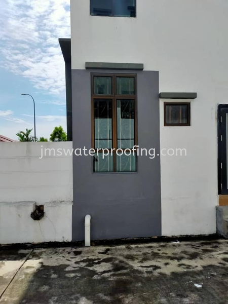 REPAIR FOR EXTERNAL WALL LEAKING APPLY WATERPROOFING FOR EXTERNAL WALL LEAKING Senawang, Malaysia, Negeri Sembilan Services | JMS Waterproofing & Leaking Specialist