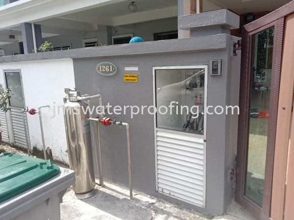 REPAIR FOR WALL LEAKING APPLY WATERPROOFING FOR EXTERNAL WALL LEAKING Senawang, Malaysia, Negeri Sembilan Services | JMS Waterproofing & Leaking Specialist