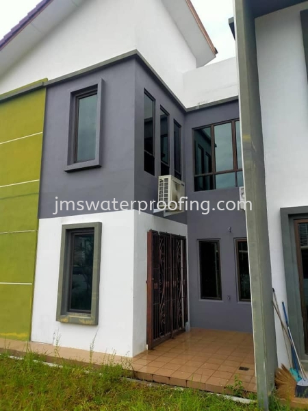 REPAIR FOR EXTERNAL WALL LEAKING APPLY WATERPROOFING FOR EXTERNAL WALL LEAKING Senawang, Malaysia, Negeri Sembilan Services | JMS Waterproofing & Leaking Specialist