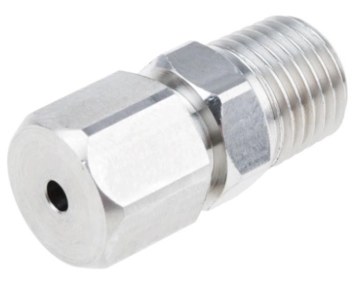  123-5568 - RS PRO Thermocouple Compression Fitting for use with Thermocouple With 3mm Probe Diameter, 1/4 NPT