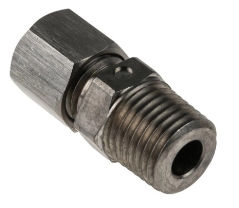 123-5572 - RS PRO Thermocouple Compression Fitting for use with Thermocouple With 6mm Probe Diameter, 1/4 NPT