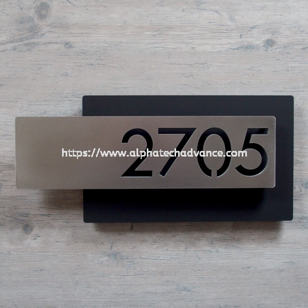 Door Plate (Number Plate) Door Plate (Number Plate) Johor Bahru (JB), Malaysia, Ulu Tiram Sheet Metal Fabrication, Aluminium Works | Alphatech Advance Engineering