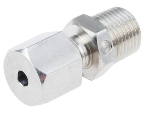 123-5563 - RS PRO Thermocouple Compression Fitting for use with Thermocouple With 4.5mm Probe Diameter, 1/8 NPT