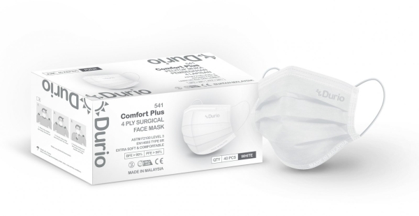 Durio 541 Comfort Plus 4 Ply Surgical Face Mask (New Packaging) 541 Comfort Plus Adult Face Mask 4 Ply Surgical Face Mask Malaysia, Johor Bahru (JB) Manufacturer, Supplier, Supply, Supplies | Durio PPE Sdn Bhd