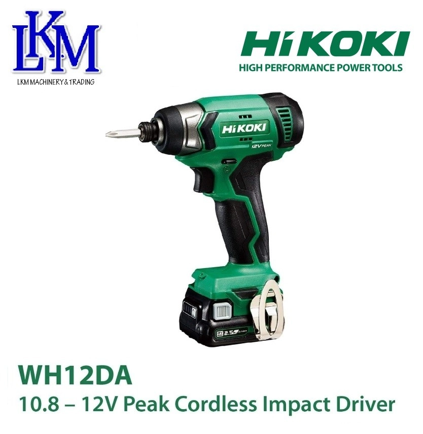 HIKOKI 10.8 - 12V PEAK CORDLESS IMPACT DRIVER WH12DA