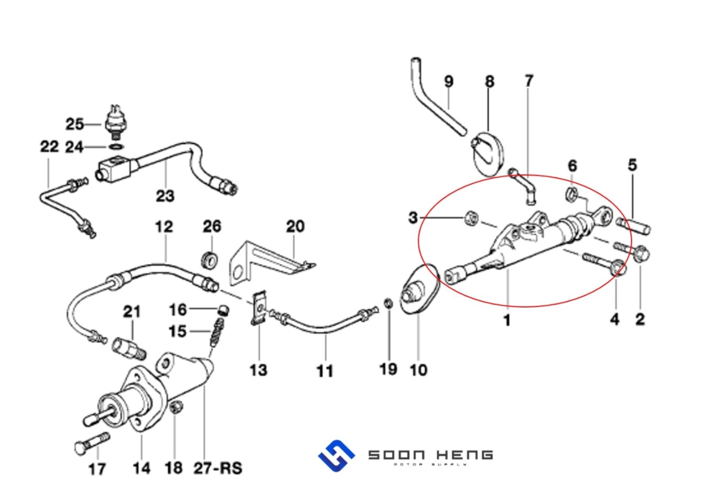 BMW E36 and Z3 E36 - Input Cylinder Clutch (FAG)