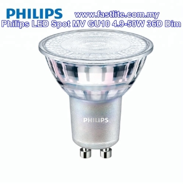 Philips 4.9-50W Master LED Spot GU10 930 36D Dimmable