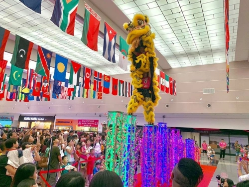 High Pole Lion Dance Performance