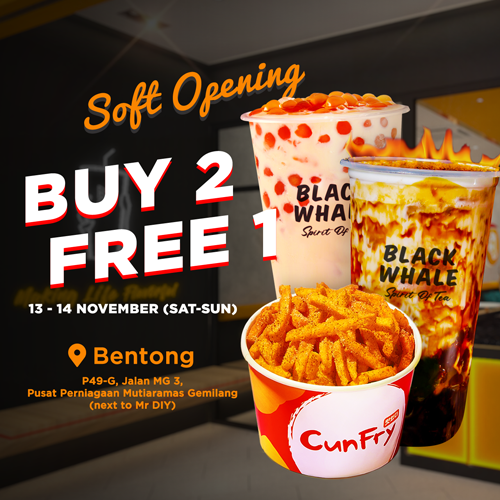 Black Whale CunFry soft opening at Bentong Pahang!!