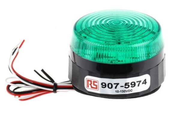  907-5974 - RS PRO Green LED Beacon, 10  100 V dc, Flashing, Screw Mount Beacons RS Pro MRO Malaysia, Penang, Singapore, Indonesia Supplier, Suppliers, Supply, Supplies | Hexo Industries (M) Sdn Bhd