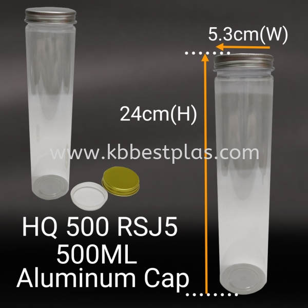 HQ500RSJ5 PET Transparent Plastic Jar Bottle Plastic Bottles-PET/HDPE Penang, Malaysia, Perak, Kedah, Butterworth, Kepala Batas Supplier, Suppliers, Supply, Supplies | KB BESTPLAS ENTERPRISE (M) SDN BHD