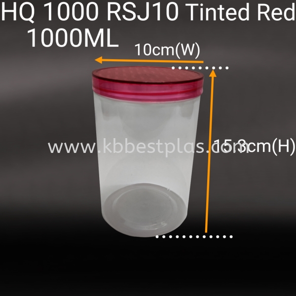 HQ1000RSJ10 PET Transparent Plastic Jar Bottle Plastic Bottles-PET/HDPE Penang, Malaysia, Perak, Kedah, Butterworth, Kepala Batas Supplier, Suppliers, Supply, Supplies | KB BESTPLAS ENTERPRISE (M) SDN BHD