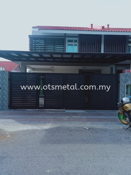 MMG032 Metal Main Gate (Grill) Johor Bahru (JB) Design, Supplier, Supply | OTS Metal Works