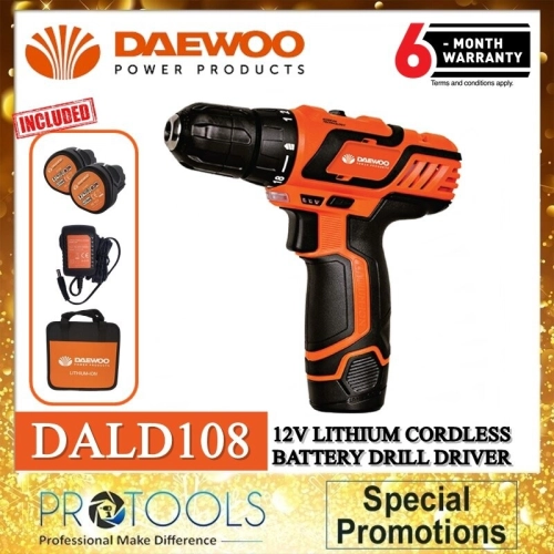 daewoo 12V cordless drill DALD108