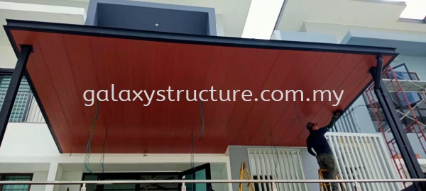 To Fabrication ,supply and install C CHANNEL AWNING ACP WITH CEILING PANEL @ Shah Alam Panel Komposit Aluminium Selangor, Malaysia, Kuala Lumpur (KL), Shah Alam Supplier, Suppliers, Supply, Supplies | GALAXY STRUCTURE & ENGINEERING SDN BHD