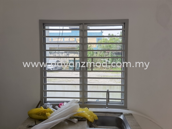 Mild Steel Grille With Powder Coated Light Grey  Mild Steel Grille Selangor, Malaysia, Kuala Lumpur (KL), Puchong Supplier, Supply, Supplies, Retailer | Advanz Mod Trading