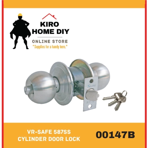 VR-Safe 587SS Cylinder Door Lock - 00147B